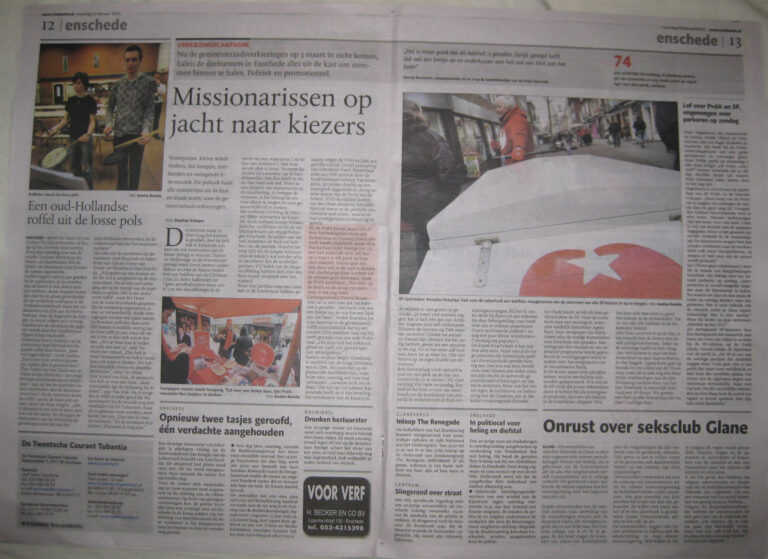 Missionarissen op jacht PvdA Enschede